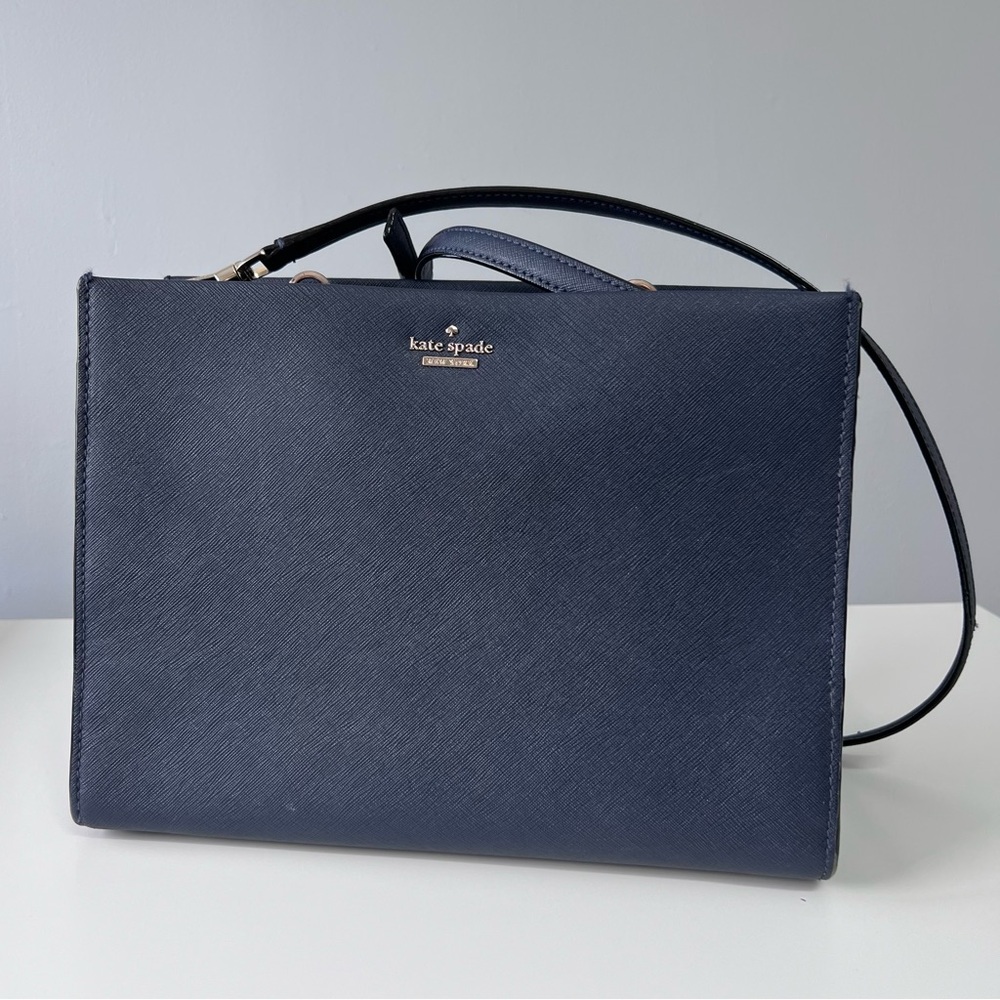 Kate Spade 100% Cow Leather Cross Body Tote Bag